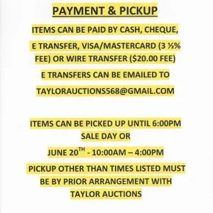 PAYMENT & PICKUP