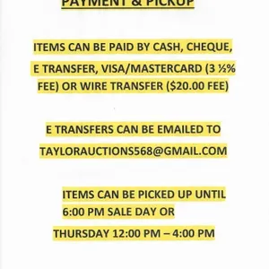 PAYMENT & PICKUP
