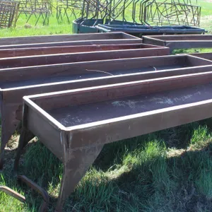 3 - 10' METAL TROUGHS