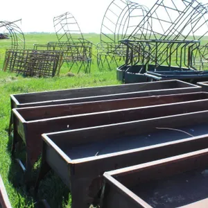 3 - 10' METAL TROUGHS