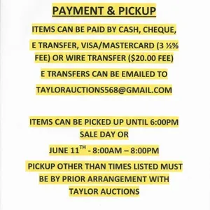 PAYMENT & PICKUP