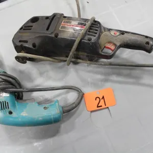 CRAFTSMAN 6" ANGLE GRINDER, MAKITA 3/8" DRILL