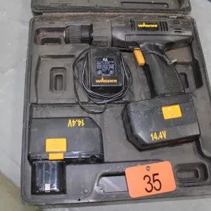 WAGNER 3/8" 14.4V DRILL W/ CHARGER& 2 BATTERIES