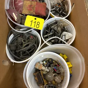 Chain links, electrical, plug wires and lights