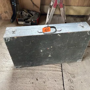 Antique footlocker