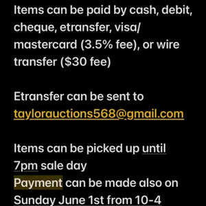 Payment & Pick Up