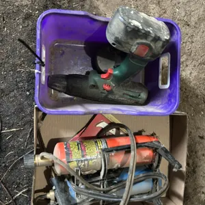 Drill and battery, small torch set