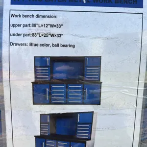 7’ double layer toolbox with workbench