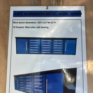 10’ workbench (18 drawer)