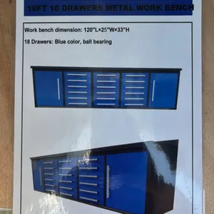 10’ workbench (18 drawer)