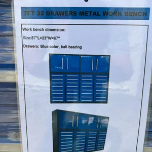 7’ workbench (32 drawer)