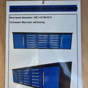 10’ workbench (18 drawer)