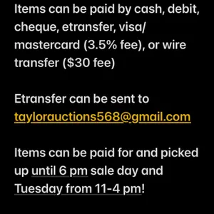 Payment & Pick up