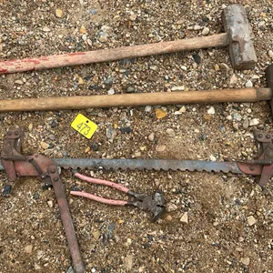 Two sledgehammers  fence stretcher fencing pliers
