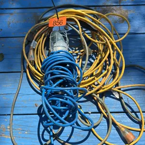 Extension cords, shop light