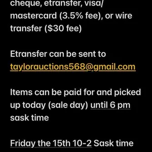 Payment & Pick Up