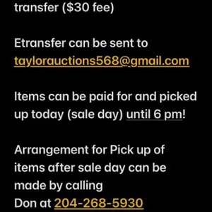 Payment & Pick up