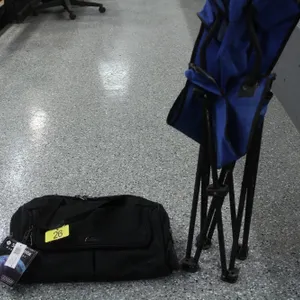 SAMPSONITE LUGGAGE BAG, FOLDING LAWN CHAIR