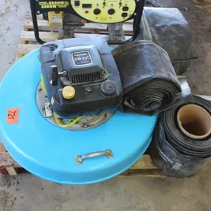 WATERMASTER FLOATING PUMP W/ KAWASKI FC1500 MOTOR, 9" LAY FLAT HOSE