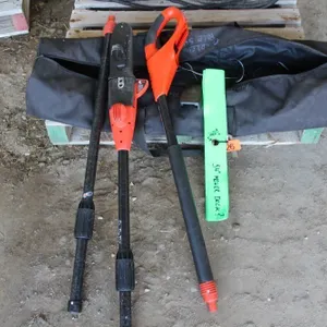 BLACK & DECKER POLE SAW (NEEDS BATTERY), 3 - BLADES FOR 54" MOWER DECK