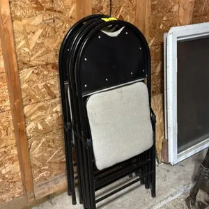 4- folding chairs