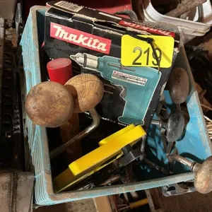Electric drill, assortment of hand drills