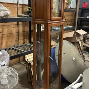 Clock china cabinet