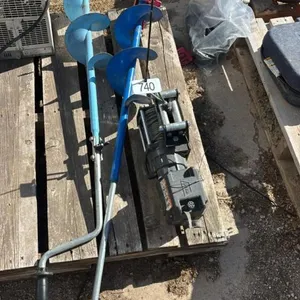 Electric winch, 2 ice augers
