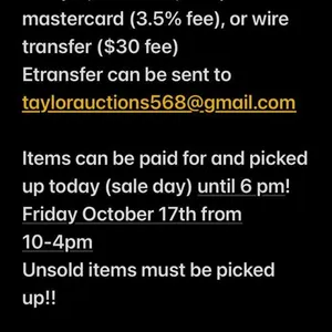 Payment & Pick Up