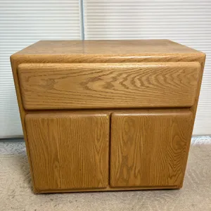Rolling Wood Cabinet