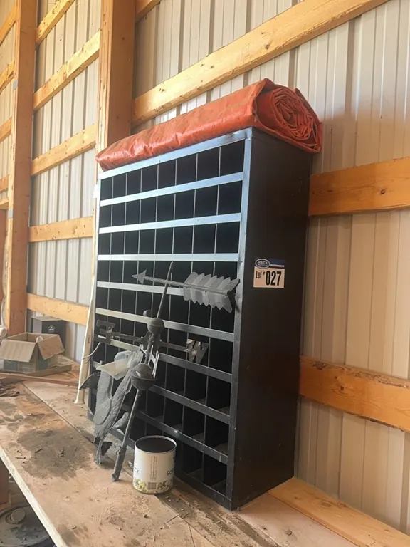 Rooster Weather Vein, Bolt Bin With 72 Compartments