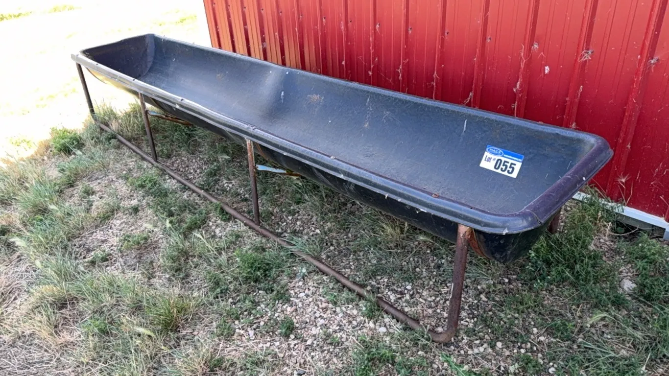 10Ft Poly Grain Bunk Feeder