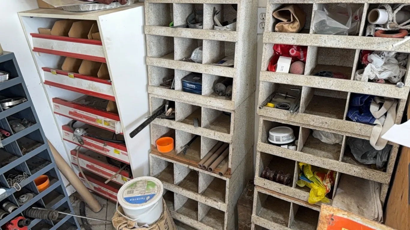 (4) Bolt Bins & Misc. Fasteners & Hardware
