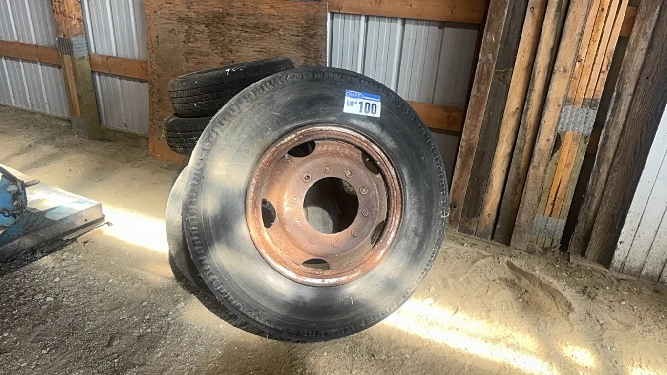 (17) Misc. Used Car & Truck Tires, Swather Canvas