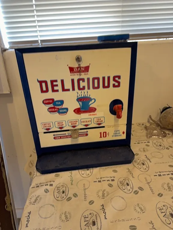 Delicious 10 Cent Vending Machine & Table