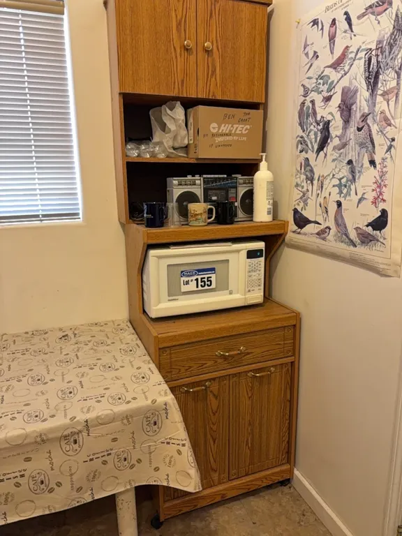 Microwave, Radio & Kitchen Stand