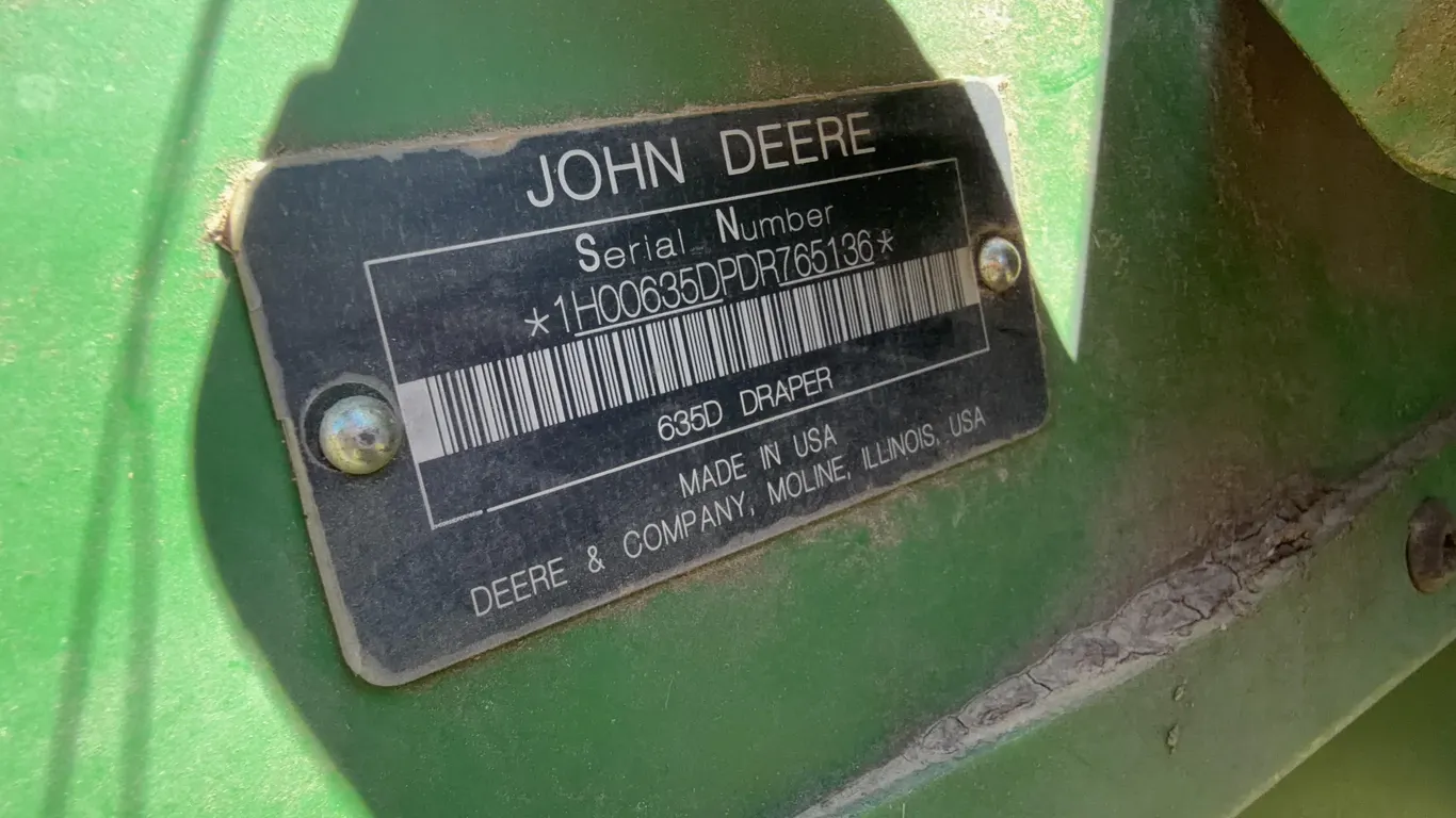 2014 John Deere 635D Flex Draper