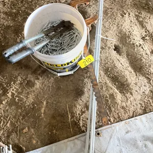 Fencing supplies with large Barbwire staples