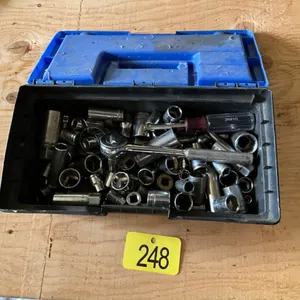 Assortment of sockets and ratchets
