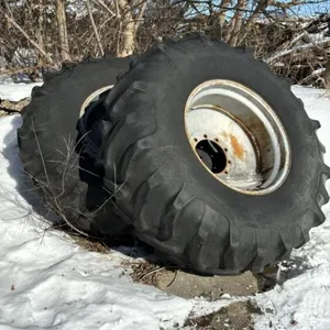 Pair of 24.5-32 Tires and Rims
