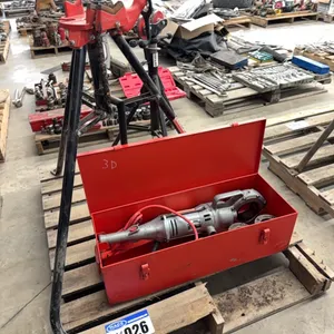 Rigid 425 Pipe Vice, Roller & Power Threader