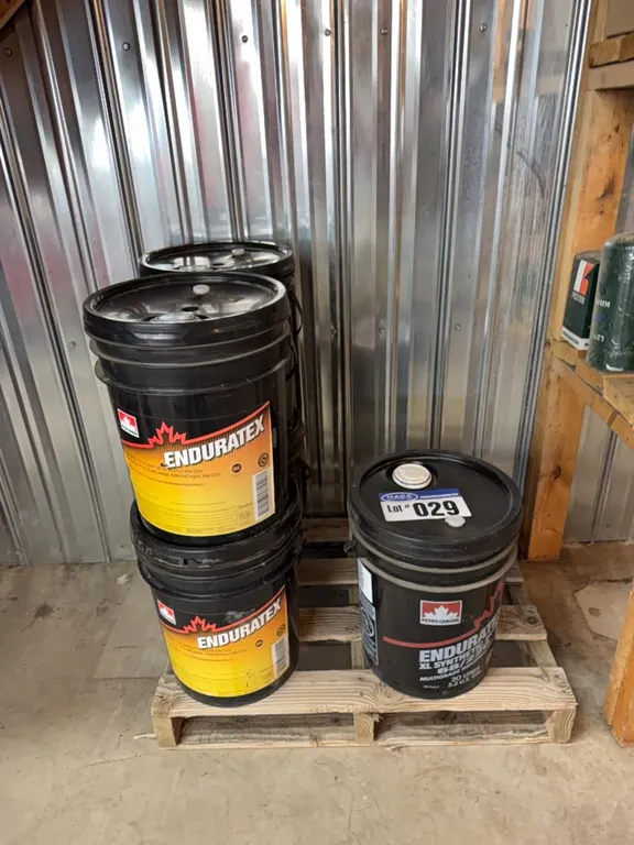 (5) Enduratex Gear Oil Five Gallon Pails