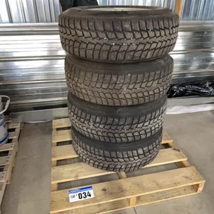 (4) LT 235/75R/15 Winter Studded Tires On 5 Bolt Rims
