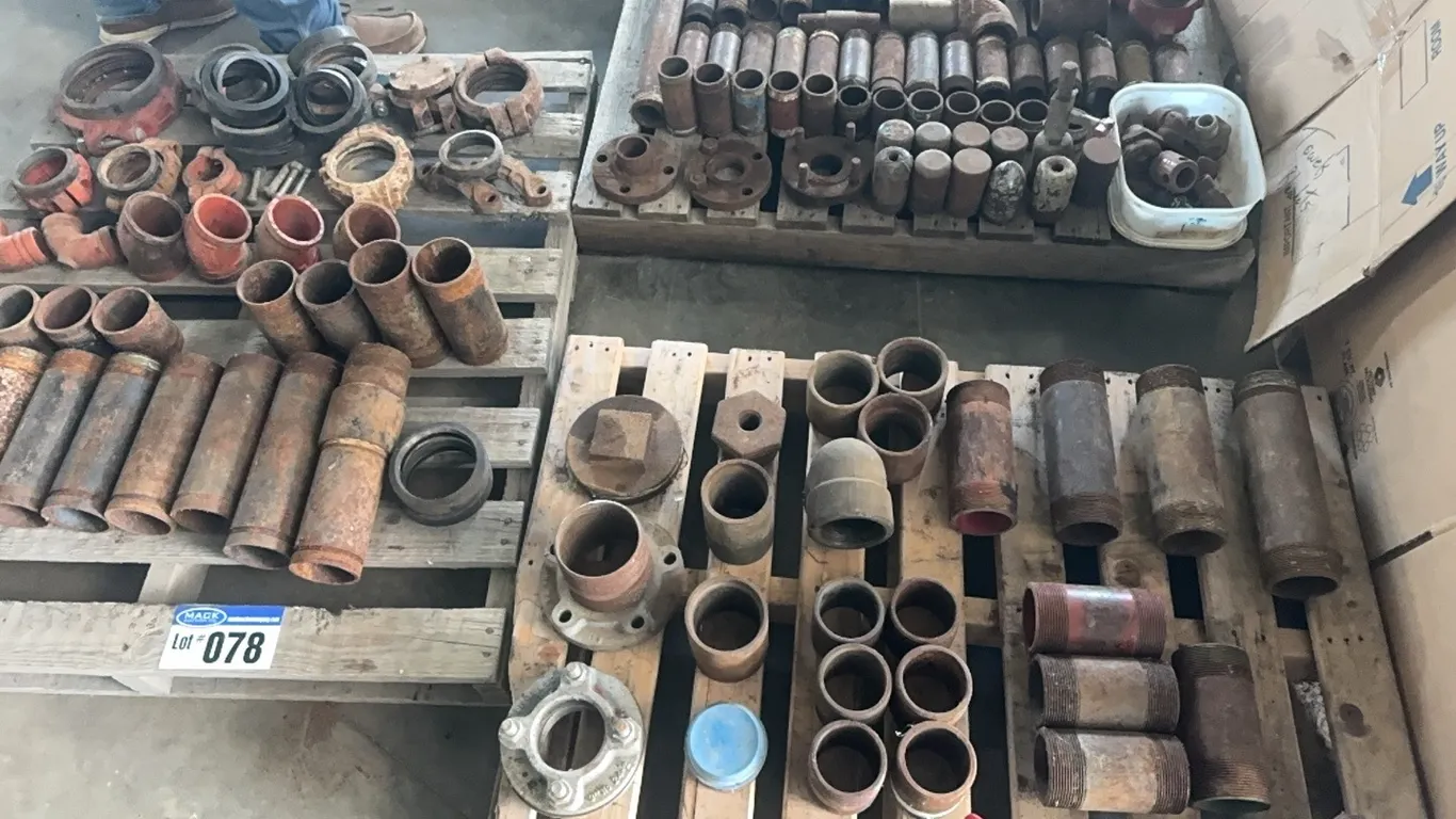 (3) Pallet Lot; Steel Threaded Nipples, Fittings, Couplers