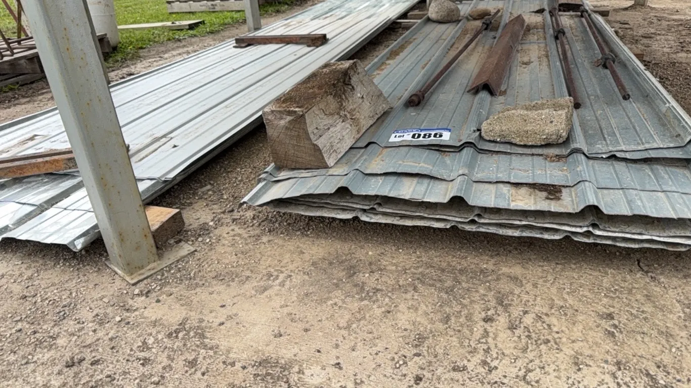 Metal Cladding; Various Lengths, Galvanized Color