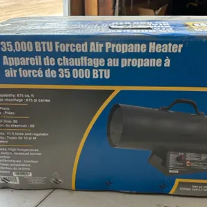 35,000 BTU forced air propane heater