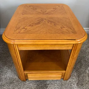 Two-Tier Wooden Side Table