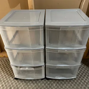 Rolling Plastic Storage Organizers