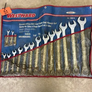 Set of standard wrenches, 1/4 to 1 1/4
