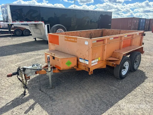 2019 Miska MD 610 10 ft T/A Dump Utility Trailer